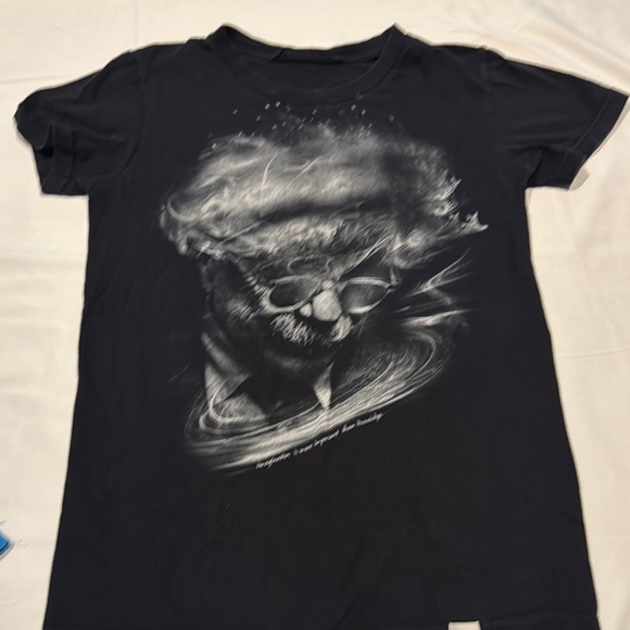 None Other - Albert Einstein Black Graphic T-Shirt
